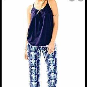 Lilly Pulitzer Lacy tank navy XS